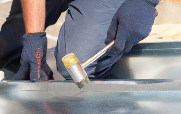 Highway metal flat roofing repairs